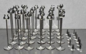 42 x Stainless Steel Table Number Holders
