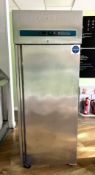1 x DWM Upright Single Door Freezer with a Stainless Steel Finish - Dimensions: H198 x W74 x D82 cms