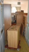 1 x Assorted Collection of Furniture Including an Adjustable Carehome Beds, Drawer Units, Office Cab