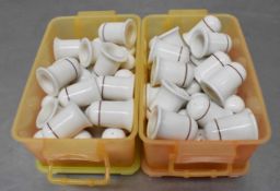 Approx 50 x Arcopal Small Ceramic Salt and Pepper Pots - Made in France