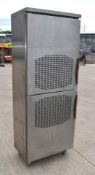 1 x Stainless Steel Upright Storage Cabinet with Air Vents - Dimensions: H190 x W70 x D48 cms