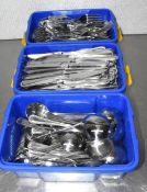 Large Collection of Stainless Steel Cutlery - Supplied in Three Boxes
