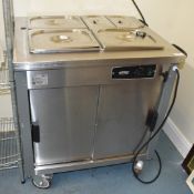 1 x Moffat 2FBM Mobile Stainless Steel Baine Marie with Hot Cabinet with Gastro Pans - RRP £1,559