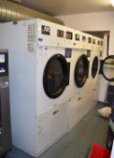 3 x ADC American Dryer Corporation ADG50HS 50lb Gas Tumble Dryers