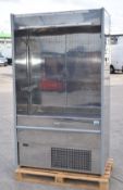 1 x Mondial Elite Grab and Go Refrigerated Display Cabinet - Stainless Steel Finish - Dimensions: