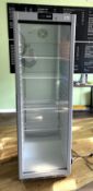 1 x Adexa Upright Single Door Drinks Display Fridge - Dimensions: H186 x W60 x D60 cms