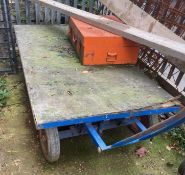 1 x Blue Yard Trolley - Ref: PR059 - CL964 - Location: London W3Collections will take place on