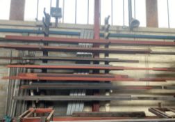 1 x Pair Of Wall Mounted Metal Racks (Very Heavy Duty) For Wall Storage Of Lengths Of Wood Or