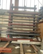 1 x Pair Of Wall Mounted Metal Racks (Very Heavy Duty) For Wall Storage Of Lengths Of Wood Or