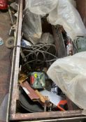 1 x Large Grey Metal Tool Box With Contents - Ref: PR087 - CL964 - Location: London W3Collections