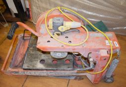 1 x Norton Clipper CM42 Compact Masonry Saw 110v - Dimensions: H78 x W115 x D58 cms - Ref: BK405