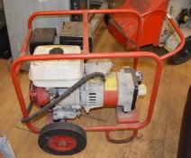 1 x Generator with a Honda GX240 Motor and 110v/220v Output Sockets - Dimensions: H69 x W54 x D82 cm
