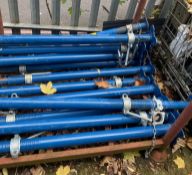 1 x Stillage Complete With Blue Adjustable Acrow Props As Shown - Ref: PR058 - CL964 - Location: