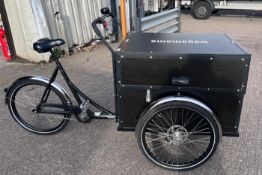 1 x Christiania Event Bike - Three Wheel Single Speed Bike with a Secure Box and Events Table