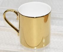 1 x RICHARD BRENDON 'Reflect' Fine Bone China Mug with Gold Gilding - Unused Boxed Stock -