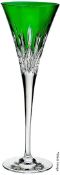 1 x WATERFORD CRYSTAL 'Lismore Pops' Luxury Toasting Flute In Emerald Green *See Condition* Ref: