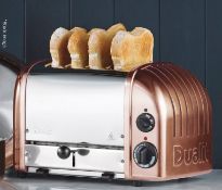 1 x DUALIT Classic 4-Slot Toaster in Copper - Original Price £209.00 - Ref: 4725118/HCU100/WH2-