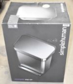 1 x SIMPLEHUMAN 55-Litre Pedal Bin in a Light Copper Finish - Original Price £199.00