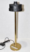 1 x OKA Comtemporary Table Lamp Base with a Brass Finish - Ex-Display - Ref: OKA336/WH2 - CL923 -