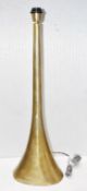 1 x 'Horn' Opulent Large 80cm Tall Metal Sculptural Lamp Base in an Gold Finish - Ex-Display