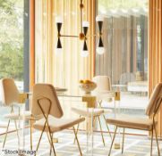 1 x JONATHAN ADLER 'Caracas' Opulent 6-Light Chandelier - Original Price £1,050 - Unused Boxed Stock