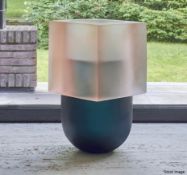 1 x LIGNE ROSET 'Artifex' Designer Mouth-Blown Artisan Glass Vase in 2-Sections - Original Price £