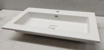 1 x CAVALIER Solid Surface Gelstone Basin - 75.1 (L) X 45.4(W) Cm - NO VAT ON THE HAMMER - Ref:
