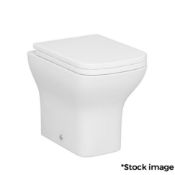 1 x Qubix Back To Wall Btw Toilet Pan - NO VAT ON THE HAMMER - Ref: SBS177/BTW125/SBSP5 - CL956 -