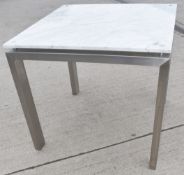 1 x Commercial Retail Marble Topped Square Display Table - £1 Start, No Reserve!