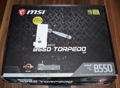 1 x MSI B550 Torpedo AM4 Ryzen Motherboard - Open Boxed Stock With Accessories - Ref: e9 1FMO -