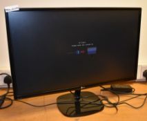 1 x LG 27 Inch LED Monitor With Power Pack - Full HD - Model 27MP48HQ - Previously Used in an Office