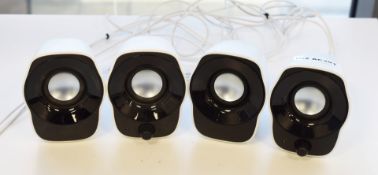 2 x Pairs of Logitech Z120 Stereo Speakers - Office Use Only - Ref: AC291 1FMO - CL011 - Location:
