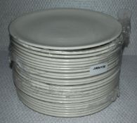 24 x Steelite 28cm Dinner Plates with a Cream Finish - New and Sealed