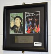 1 x Framed DAVID BOWIE Autograph - Outside Postcard Signed By David Bowie - Includes COA