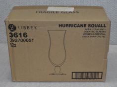 12 x Libbey 445ml Hurricane Squall Cocktail Glasses - New Boxed Stock - Ref: K567 Cage1 - CL011 -