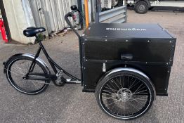 1 x Christiania Three Wheel Event Bike - Single Speed Bike with Secure Box - Approx RRP £3,000