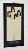 1 x Authentic QUEEN Autographs With COA - New Images Uploaded - Queen Album Cover Signed By