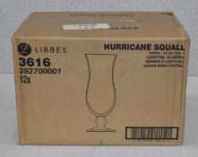 12 x Libbey 445ml Hurricane Squall Cocktail Glasses - New Boxed Stock - Ref: K568 Cage1 - CL011 -