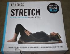 1 x Homedics STRETCH Back Stretching Mat - Inspired by Yoga - Boxed Stock with Head Cushion