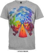 1 x MUSE Old Glory Muse Resistance Logo Short Sleeve Men's T-Shirt - Size: XXL - Colour: Grey -