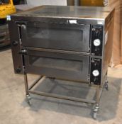1 x Lincat P0430-2 Electric Twin-Deck Pizza Oven With Stand - 3 Phase - RRP £3,249 - Includes a GI-