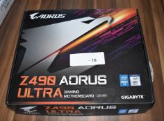 1 x Gigabyte Z490 Aorus Ultra Intel LGA1200 Gaming Motherboard - Open Boxed Stock With Accessories -