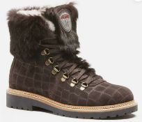 1 x Pair of Designer Olang Women's Winter Boots - Imperial Wintertherm BX84 Caffe - Euro Size 37 - R