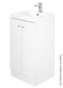 1 x Alpine Duo 400 Freestanding Vanity Unit - 400(W) X 450(D) X 800(H) mm - NO VAT ON THE HAMMER -