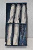 6 x Halo Sabichi Bohemia Lead Crystal Champagne Glasses - Includes Original Box - Ref: K558