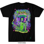 1 x JIMI HENDRIX Official Merchandise Are You Experienced Logo Short Sleeve Men's Athletic T-Shirt
