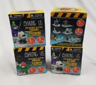 4 x Among Us Buildable Video Game Action Figure Blind Boxes- New/Boxed - CL444 - NO VAT ON THE