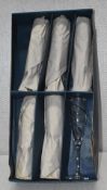 6 x Halo Sabichi Bohemia Lead Crystal Champagne Glasses - Includes Original Box - Ref: K560
