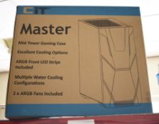 1 x CIT Master Mid Tower PC Gaming Case - New Boxed Stock - Ref: AC363 1FSR - CL882 - Location: