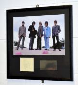 1 x Authentic YARD BIRDS Autographs With COA Signed By Jimmy Page, Keith Relf, McCarty & Chris Dreja